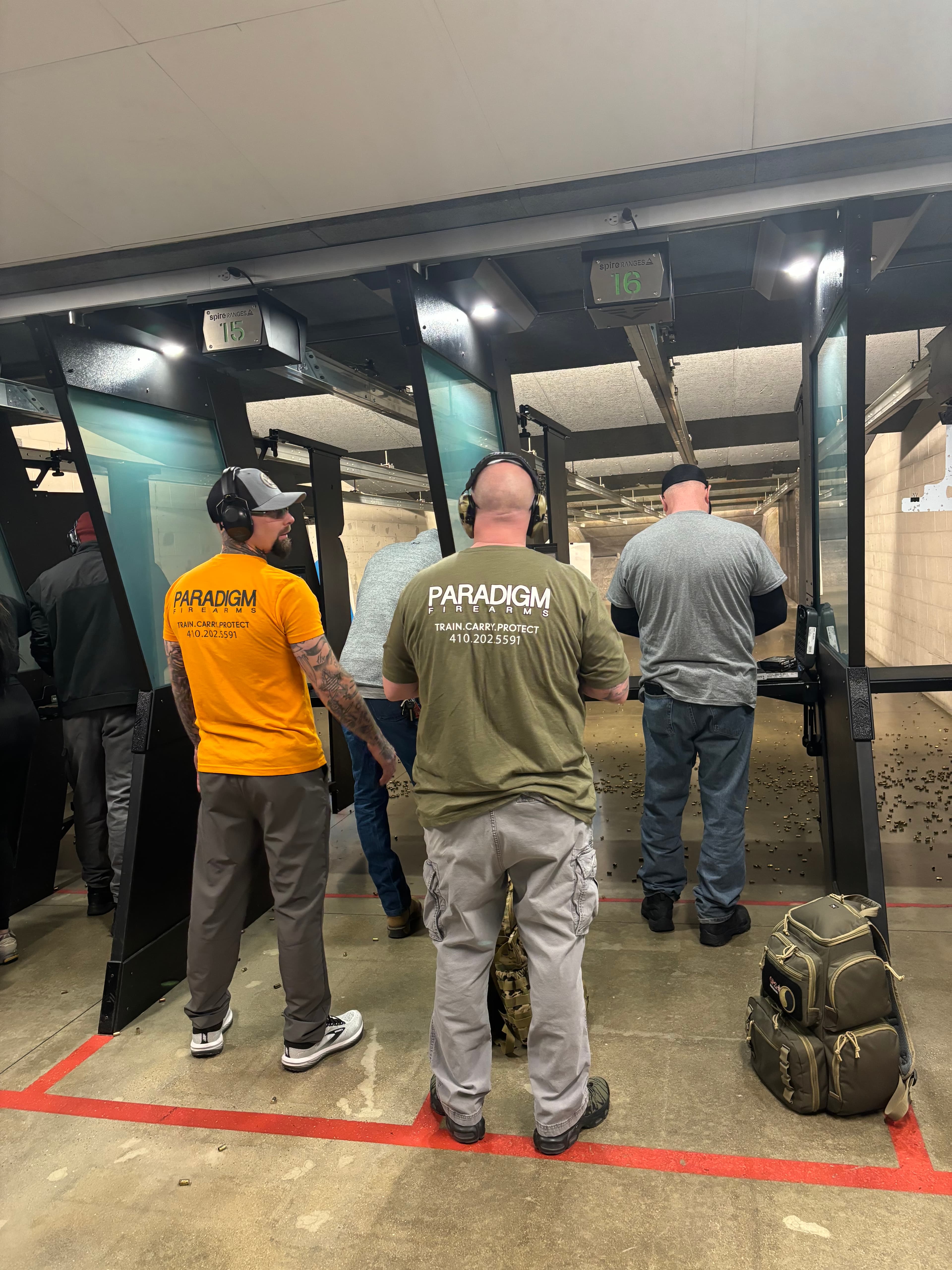Paradigm Firearms Training at the shooting range