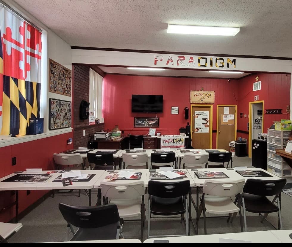Front View of Paradigm Firearms Training Classroom in Westminster, MD