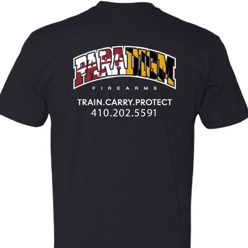 Paradigm Firearms Training Custom Shirt Back